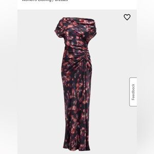 Alc Floral Off-Shoulder Maxi Dress